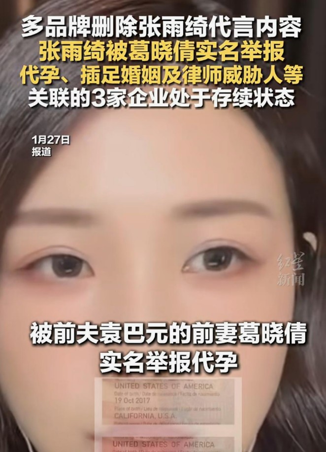 张雨绮深陷代孕举报风波，娱乐圈再掀惊涛骇浪